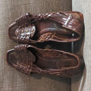 Frye Wedge Sandals